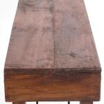 Opvouwbare zitbank Aldo | 112x48x28cm (BxHxD), gerecycled hout | rustieke houten bank, keukenbank gemaakt van massief hout, bijzetbank, gangbank, tuinbank | kleur: 02 lichtbruin