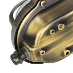 Buitenwandlamp glas echt messing roestvrij IP64 rustieke wandlamp maritiem buitenlamp terras balkon huismuur