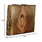 Led-wandlamp gevlamd voor binnen, rustieke houten wandlamp voor hal, trappenhuis, slaapkamer, inclusief lamp