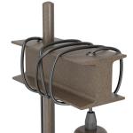 Tafellamp Townshend 4, 1-lichts nachtlampje in vintage en industrieel design, nachtlamp van metaal in antiek bruin, tafel lamp voor woonkamer, met schakelaar, E27