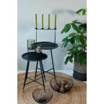 Set van 4 rustieke staafkaarsen, H: 24 cm Ø: 3,4 cm, 24 uur brandduur, dikke kaarsen, dinerkaarsen, tafelkaarsen, kerkkaarsen, kleur: grasgroen