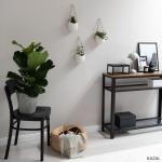 Wandvazen -Ellie- | hangende keramische bloempotten 3-delig | wanddecoratie voor kamer, balkon en tuin | wit (mat)