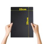 Mini-Kreidetafel-Schild aus Metall 28 x 22 cm – Einfach zu Beschreiben und Abzuwischen – für Flüssige Kreidemarker und Kreide – Nachrichtentafel-Schild – Tafel-Menütafel