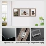 Bilderrahmen Collage Holz 3 Bilder für 10x15 und 13x18 Mehrfach Braun Rustikal Fotorahmen Family Hochzeit Geschenk