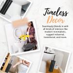 Toiletpot borstel en houder, overdekte badkamer toiletborstel voor moderne boerderij badkamer decor, staande rustieke toiletpot borstel met houder, badkamer decor sets, gegalvanise