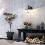myGarden Wandlamp, voor buitenshuis, E27-fitting, zwart, 35.50 x 30.00 x 30.30 cm