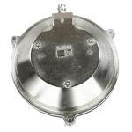 SERIFOS Buitenlamp muur messing glas in nikkel IP64 balkon terras Ø24 cm E27 nostalgisch rustiek maritieme outdoor wandlamp tuin