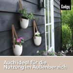 Hangende bloempotten, set van 3 stuks, keramische hanglampen, wandvazen voor planten, hangende bloempotten voor binnen, wandplantenhouder, Scandinavische decoratie, wanddecoratie v