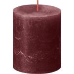 Rustik Stumpenkerzen - Taupe - 4 Stück - 8 x 7 cm - Länge Brenndauer 35 Stunden - Unparfümierte - Natürliches Pflanzenwachs - Ohne Palmöl