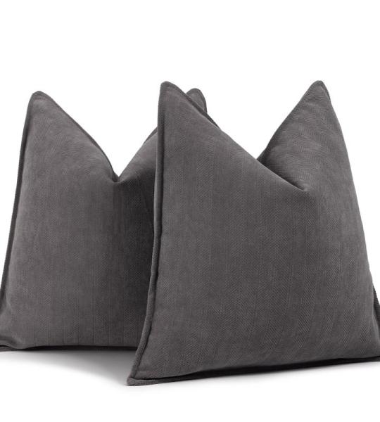 Sofa Set van 2 Chenille Sofa Kussens met Elegant Design, Zacht en Luxe Decoratief Kussen voor Sofa, Bed en Woondecoratie