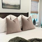 Sofa Set van 2 Chenille Sofa Kussens met Elegant Design, Zacht en Luxe Decoratief Kussen voor Sofa, Bed en Woondecoratie