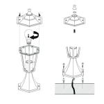 22466 LATERNA 4 sokkellamp gegoten aluminium E27,wit