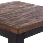 RUSTIEK HOUTEN STOEL MADERO | 48x30x30 cm (HxBxD), gerecycled hout | houten kruk | Kleur: 04 zwart-naturel