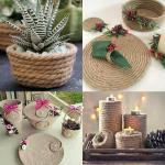 Jute touw, 10 mm dik, 10 m, tuinhenneptouw, bruin jute touw voor kattenkrabpaal, 10 mm rustiek decoratief henneptouw voor doe-het-zelf knutselen, ophangen en decoraties