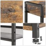 3-Tier Kruidenrek - Industriële Teller Plank, Desktop Opslag Organizer, Staand Kruidenrek voor Aanrecht Keuken, Kantoor, Woonkamer, Rustiek Bruin TLJ021H