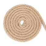 Jute touw, 14 mm dik, 10 m, tuinhenneptouw, bruin jute touw voor kattenkrabpaal, 14 mm rustiek decoratief henneptouw voor doe-het-zelf knutselen, ophangen en decoraties