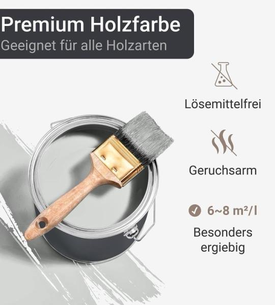 Hout Houtverf weerbestendige Verf voor Hout Gekleurde - Lichtgrijs 10L