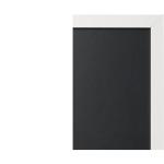 , Blackboard Back2Chalk Essentials, krijtbord met wit mat MDF-frame, 20 x 60 cm