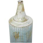 Metalen noodlijdende lange vaas, set van 2 25", 18"H, blauw