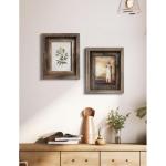 Fotolijsten 7x5 Fotolijsten 5x7 inch Houten voor Muur Vriend Familie Kerst Verjaardagscadeau Echte Klasse met Mounts Schuur Hout Diepe Rustieke Frames Display Heavy Duty Bureau Taf