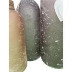 Decoratieve in 3-delige set van glas met hart bloemenvaas - gesatineerd glas
