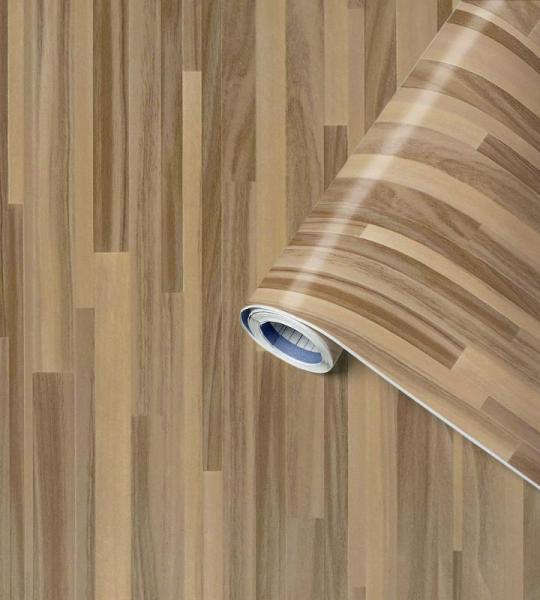 Perfect Fix Plakfolie, houtlook parket bruin, houtfolie, 90 cm x 2,1 m, dikte 150 μ, zelfklevende meubelfolie, decoratiefolie, geen luchtbellen, keukenfolie, pvc zonder ftalaten, 