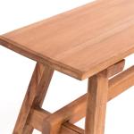 Rustiekhouten bank Anzio 90 | 90x39x26cm (BxHxD), bank gemaakt van mahonie hout | inklapbare zitbank, houten bank, keukenbank van hout, vouwbank | kleur: 08 honingkleuren gewaxt
