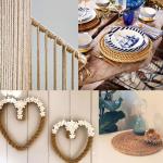 Jute touw, 16 mm dik, 10 m, tuinhenneptouw, bruin jute touw voor kattenkrabpaal, 16 mm rustiek decoratief henneptouw voor doe-het-zelf knutselen, ophangen en decoraties