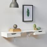 plankdragers antiek, 2 stuks, schapdragers gietijzers, antieke versieringen, planksteunen, vintage, wit