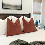 Sofa Kussenhoezen Set van 2 Chenille Sofa Kussens met Elegant Design, Zacht en Luxe Decoratief Kussen voor Sofa, Bed en Woondecoratie