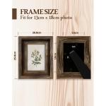 Fotolijsten 7x5 Fotolijsten 5x7 inch Houten voor Muur Vriend Familie Kerst Verjaardagscadeau Echte Klasse met Mounts Schuur Hout Diepe Rustieke Frames Display Heavy Duty Bureau Taf