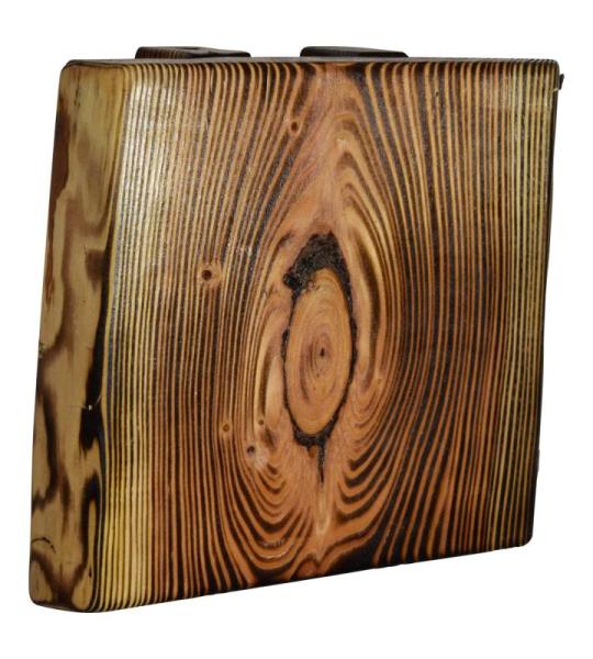 Led-wandlamp gevlamd voor binnen, rustieke houten wandlamp voor hal, trappenhuis, slaapkamer, inclusief lamp