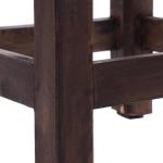 RUSTIC HOUTEN ZITKRUK MADERO | 48x30x30 cm (HxBxD), gerecycled hout | houten kruk | Kleur: 03 donkerbruin
