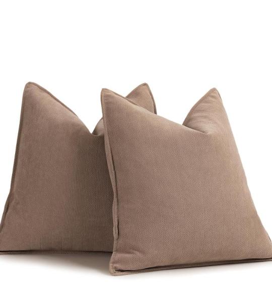 Sofa Set van 2 Chenille Sofa Kussens met Elegant Design, Zacht en Luxe Decoratief Kussen voor Sofa, Bed en Woondecoratie