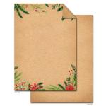 25 vellen briefpapier A4 Kerstmis voor kerstletters