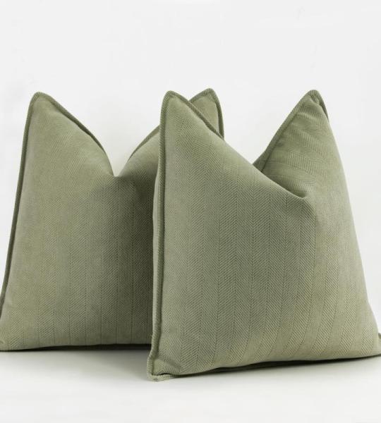Sofa Set van 2 Chenille Sofa Kussens met Elegant Design, Zacht en Luxe Decoratief Kussen voor Sofa, Bed en Woondecoratie