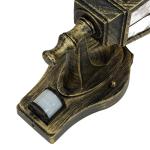 Antieke buitenwandlamp Wandlamp met bewegingsmelder met glas in Tiffany stijl naar boven E27 230V verlichting Buitentuin tuin sensor