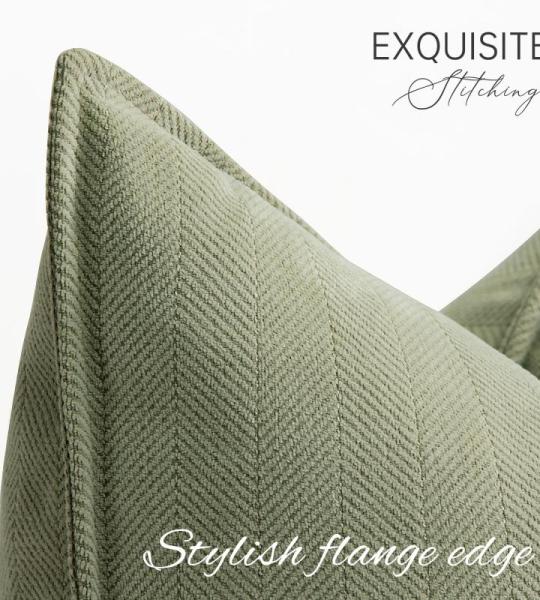 Sofa Set van 2 Chenille Sofa Kussens met Elegant Design, Zacht en Luxe Decoratief Kussen voor Sofa, Bed en Woondecoratie