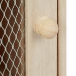 Eierkast, voor 12 eieren, landelijke stijl, om neer te zetten, hout & metaal, eierrek, h x b x d: 25 x 18 x 12 cm, natuur, 1 stuk