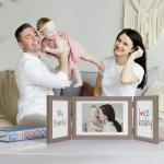 Bilderrahmen Collage Holz 3 Bilder für 10x15 und 13x18 Mehrfach Braun Rustikal Fotorahmen Family Hochzeit Geschenk