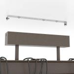 Plafondlamp Townshend 4, 3-lichts lamp plafond, vintage, industrieel, woonkamerlamp van antiek bruin metaal, plafondverlichting voor slaapkamer en gang, E27 fitting