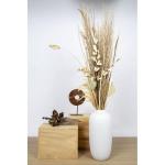 WL Plants - Vaas Magret - Witte Vaas voor binnen - Glazen Vaas - Bloemenvaas - H40 x Ø19cm - Vaas Wit - Witte Bloemenvaas - Handgemaakt + Extra stevig verpakt