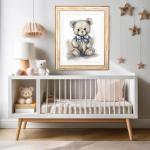 Vintage fotolijst, model Toscane, echt hout, rustieke shabby-chic look, wit/bruin, traditionele houten lijst in landelijke stijl, natuurlijk mooi, wit/bruin., 50x70 cm