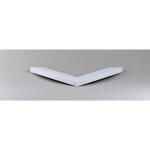 Monaco Fotolijst, 25,1 x 31,5 cm, wit hoogglans, fotolijst, metaallook, geborsteld aluminium, posterlijst, verwisselbare lijst