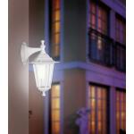 Laterna 5 Wandlamp voor buiten, 1-lichts wandlamp van gegoten aluminium en glas, kleur: wit, fitting: E27, IP44