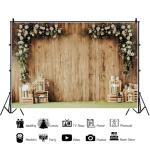 3,5 x 2,5 m bruiloft achtergrond voor fotografie geheime tuin achtergrond rutic hout witte bloem bloem stand bruiloft verjaardag fotostudio rekwisieten portret dromerige fotografie