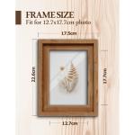 Fotolijsten 7x5 Fotolijsten 5x7 inch Houten voor Muur Vriend Familie Kerst Verjaardagscadeau Echt Glas met Mounts Schuur Hout Diepe Rustieke Frames Display Verticaal Horizontaal Bu