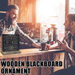 10 stuks leisteenbord om te beschrijven, mini-bord met houten standaard en 4 pennen, menukrijtbord, buffet, kleine , met houten standaard, tafelblad voor bar, café, verjaardag