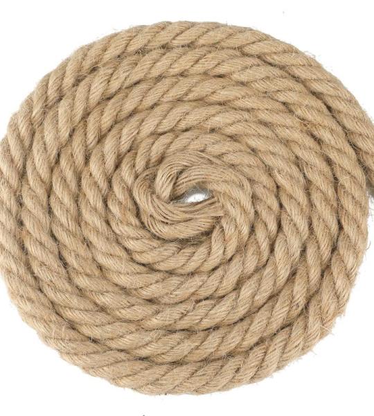 Jute touw, 16 mm dik, 10 m, tuinhenneptouw, bruin jute touw voor kattenkrabpaal, 16 mm rustiek decoratief henneptouw voor doe-het-zelf knutselen, ophangen en decoraties