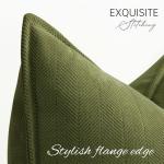 Sofa Set van 2 Chenille Sofa Kussens met Elegant Design, Zacht en Luxe Decoratief Kussen voor Sofa, Bed en Woondecoratie